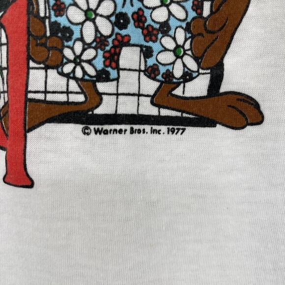 Vintage Taz Shirt Mens XS/SM Warner Bros Radical Surf Cartoon Looney Tunes 70s - Picture 11 of 12